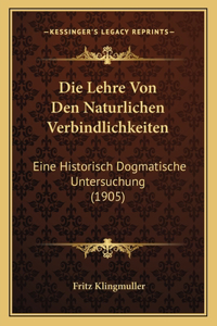 Die Lehre Von Den Naturlichen Verbindlichkeiten