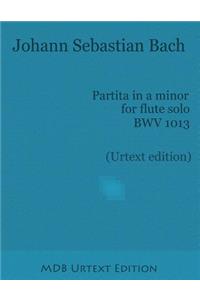 Partita in a minor for flute solo BWV 1013 (Urtext edition)