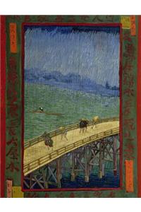 Bridge in the Rain (After Hiroshige), Vincent Van Gogh. Graph Paper Journal
