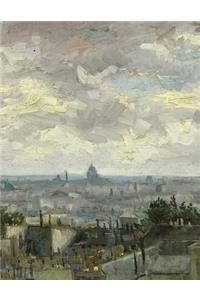 View of Paris, Vincent Van Gogh. Graph Paper Journal