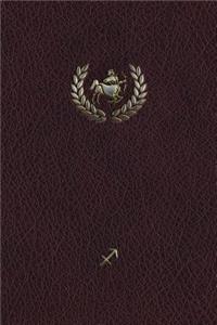 Monogram Sagittarius Notebook