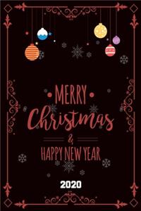 Merry Christmas Happy New Year 2020 Notebook
