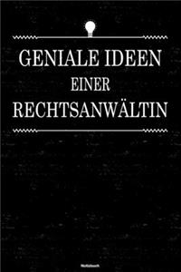 Geniale Ideen einer Rechtsanwältin Notizbuch
