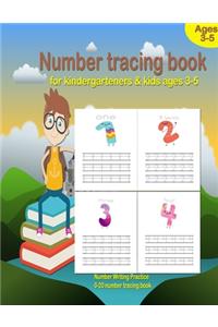 Number Tracing book for kindergarteners & kids ages 3-5