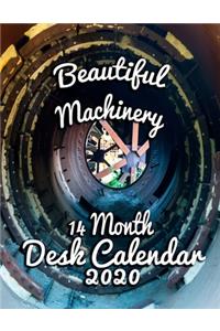 Beautiful Machinery 14 Month Desk Calendar 2020