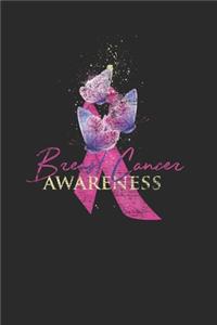 Pink Ribbon With Butterfly