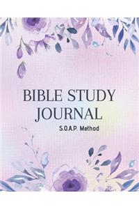 SOAP Bible Study Journal-Easy & Simple Guide to Scripture Journaling-Bible Study Workbook 100 pages Book 1