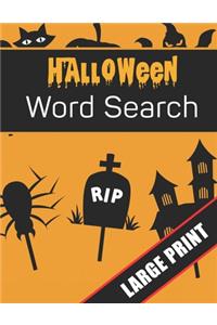 Halloween Word Search Large Print