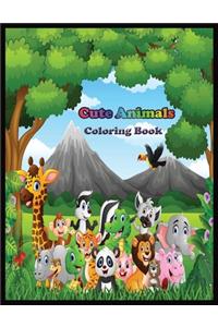 Cute Animals Coloring Book
