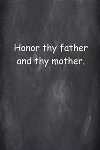 2020 Weekly Planner Religious 4th Commandment Chalkboard Style