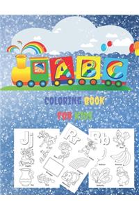 A B C Coloring Book For Kids