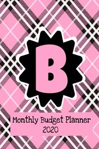 Monthly Budget Planner 2020