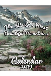 The World's Most Beautiful Mountains Calendar 2019