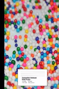 Composition Notebook Wide Ruled 7.44 X 9.69 Inches 100 Sheets / 200 Pages