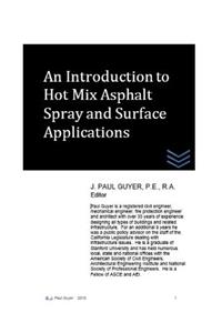 Introduction to Hot Mix Asphalt Spray and Surface Applications
