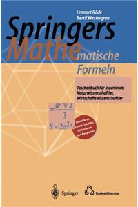 Springers Mathematische Formeln: Taschenbuch Fur Ingenieure, Naturwissenschaftler, Wirtschaftswissenschaftler