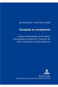 Vocabula Et Vocabularia