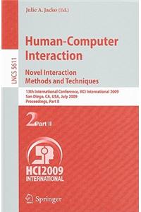 Human-Computer Interaction. Novel Interaction Methods and Techniques