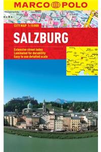 Salzburg Marco Polo Laminated City Map