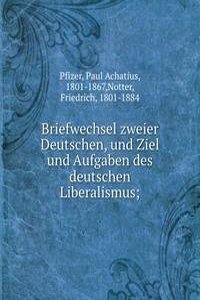 BRIEFWECHSEL ZWEIER DEUTSCHEN UND ZIEL