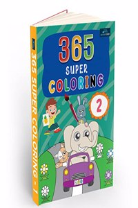 BookFord 365 Super Coloring Book - 2 for Kids With 368 Pages- Fun, Educational, Colorful Imagery, Engaging Activities, Drawing Books For Kids. Suitable For All Age Groups