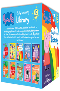 Peppa Pig Early Learning Library (English-Hindi): Boxset of 10 Bilingual Board Books For Children