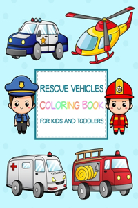 Rescue Vehicles Coloring Book