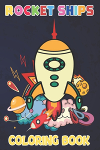 Rocket Ships Coloring Book