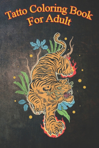 Tatto Coloring Book For Adult