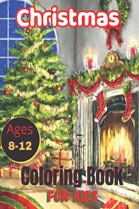 Christmas Ages 8-12 Coloring Book For Kids