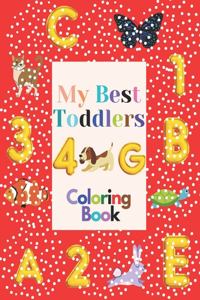 My Best Toddlers Coloring Book