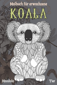 Malbuch für Erwachsene - Mandala - Tier - Koala