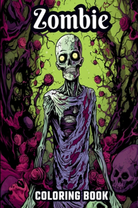 Large Print Zombie Coloring Book
