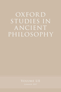 Oxford Studies in Ancient Philosophy, Volume 52