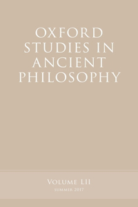 Oxford Studies in Ancient Philosophy, Volume 52