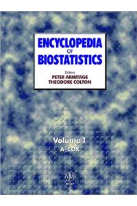 Encyclopedia Of Biostatistics, 6 Volume Set