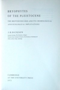 Bryophytes of the Pleistocene
