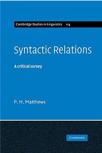 Syntactic Relations