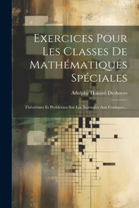 Exercices Pour Les Classes De Mathématiques Spéciales