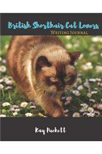 British Shorthair Cat Lovers Writing Journal