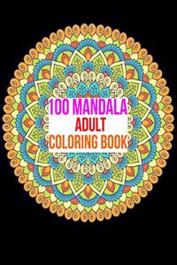 100 Mandala Adult Coloring Book