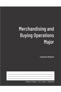 Merchandising and Buying Operations Major Composition Notebook