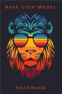 Rose Lion Model Notebook Journal.