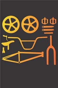 Journal for Downhill Mountain Bike mtb parts gold