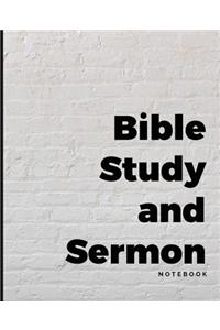 Bible Study and Sermon Notebook