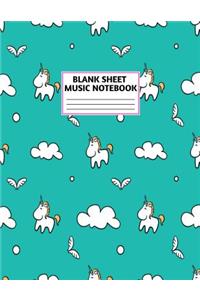 Blank Sheet Music Notebook