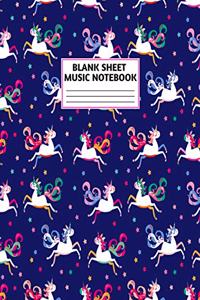 Blank Sheet Music Notebook
