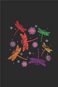 Dragonfly Flower Pattern