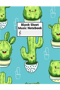 Blank Sheet Music Notebook