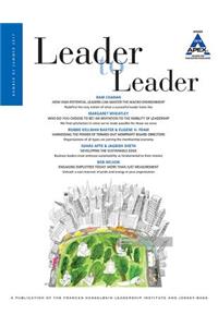 Leader to Leader (LTL), Volume 85, Summer 2017